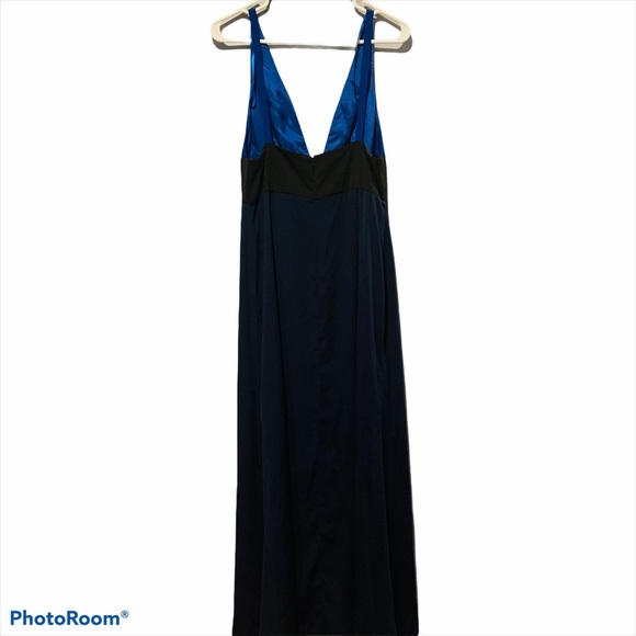 JILL JILL STUART Blue Color Block V Neck Dress - Picture 5 of 7